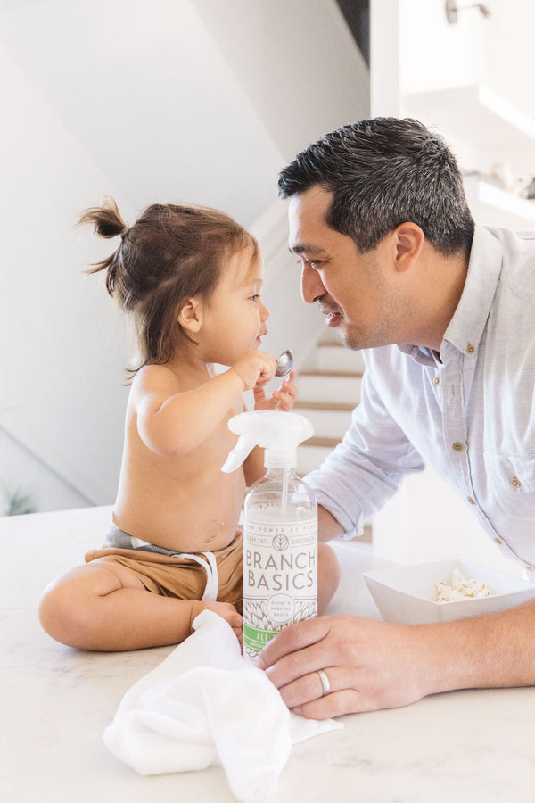 How to clean your baby's toys and bottles naturally with Branch Basics