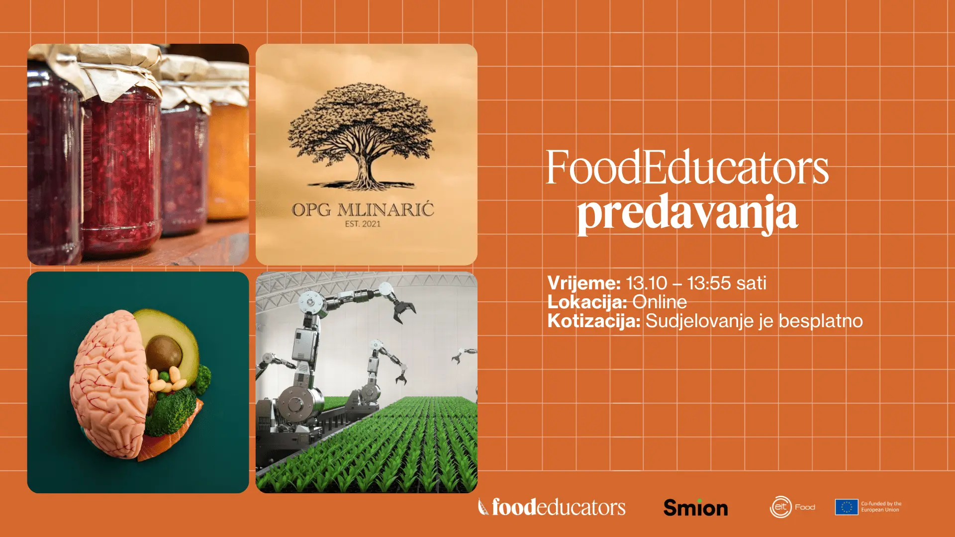 Pridružite se FoodEducators online predavanjima 