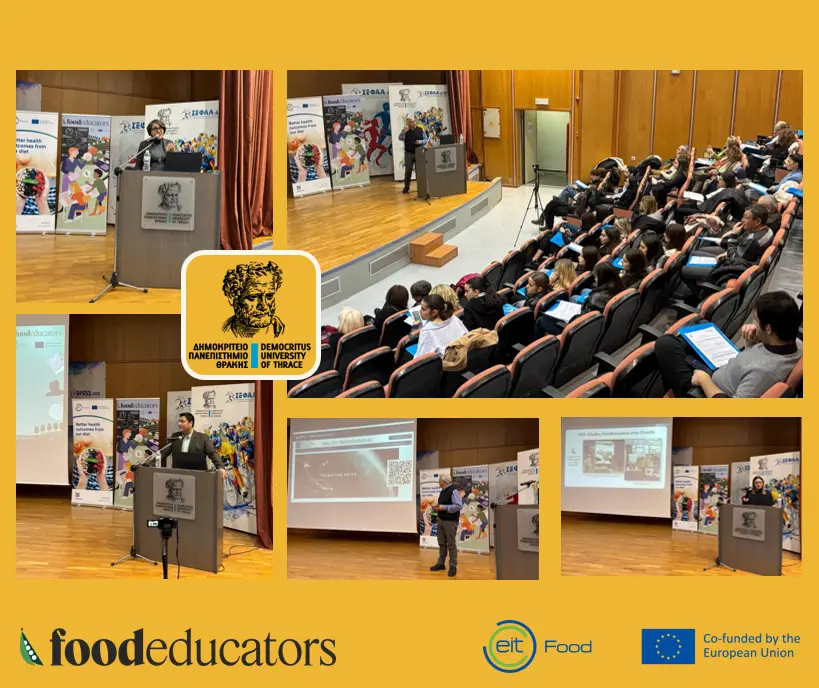 Ημερίδα FoodEducators με συμμετοχές σχολείων από την Περιφέρεια Ανατολικής Μακεδονίας & Θράκης 